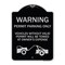 Signmission Warning Permit Parking Vehicles w/o Permits Towed Owners Expense Alum, 18" L, 24" H, BS-1824-22711 A-DES-BS-1824-22711 - alternate 1